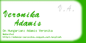 veronika adamis business card